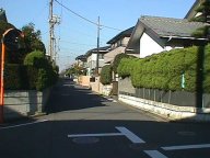 片瀬山建築協定区域の街並み